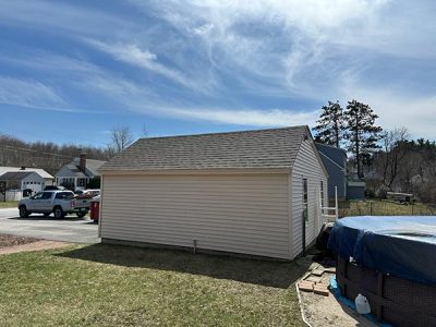 Garage Roof and Siding Installation