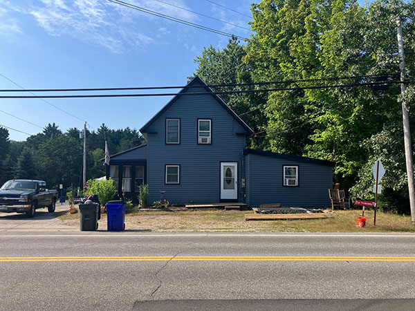 After White to Blue Siding Replacement Project